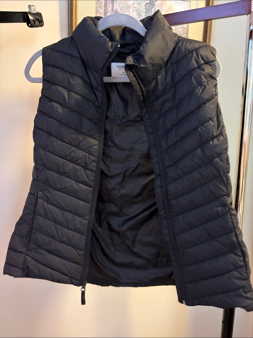 Lightweight Packable Quilted Vest - Black